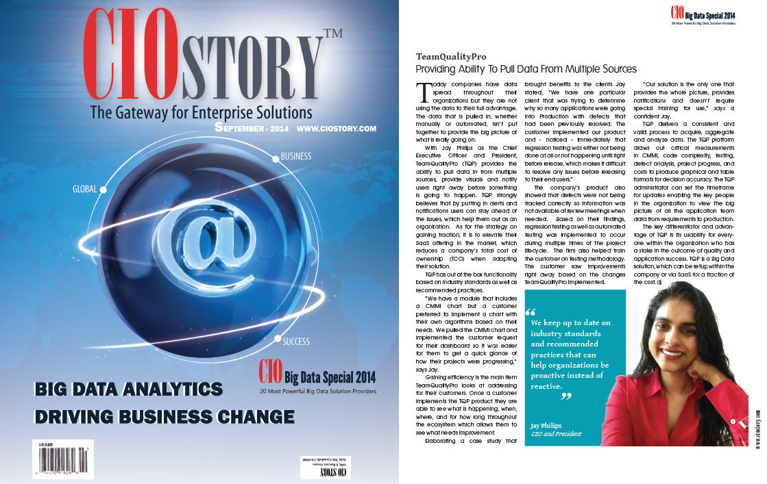 CIOStory - 20 Most Powerful Big Data Solution Providers 2014